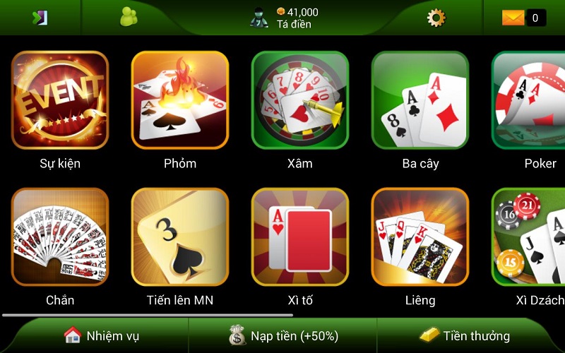 Game bài 888B – Sảnh bài xanh chín